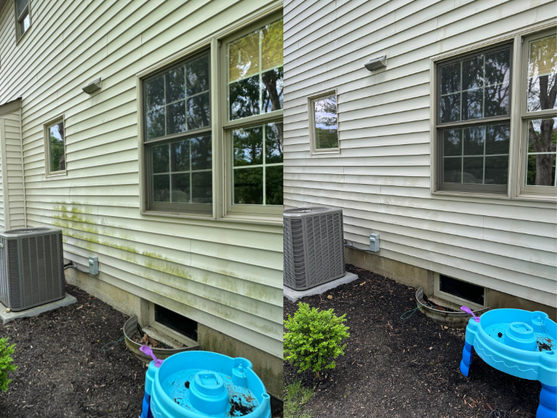 House soft washing in Dublin, Ohio Strong cleaning co.