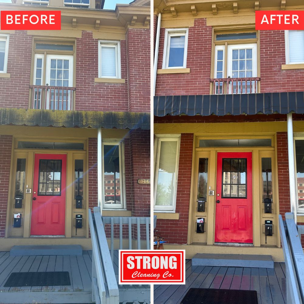 Awning Cleaning E. Long St. Columbus, OH Strong cleaning co