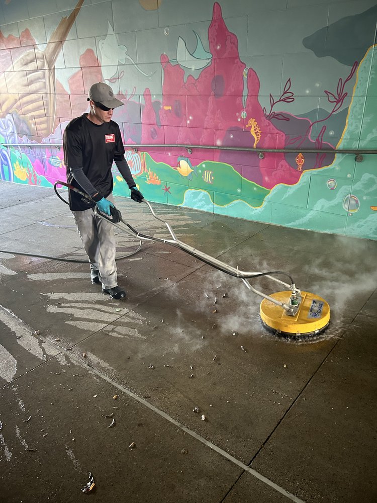 Commercial concrete cleaning Columbus Ohio Strong Cleaning Co