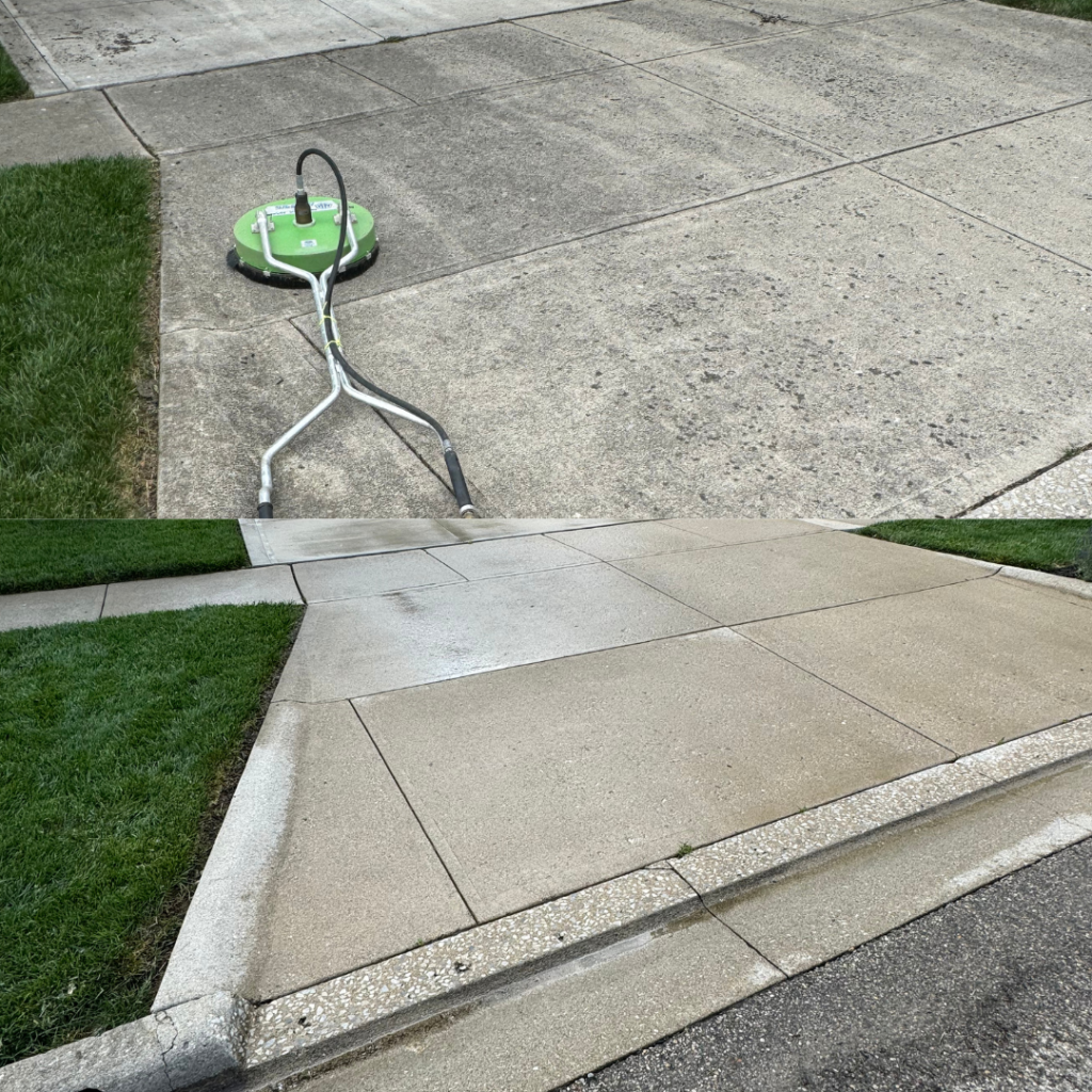 Concrete cleaning in Lewis Center, Ohio Strong Cleaning Co