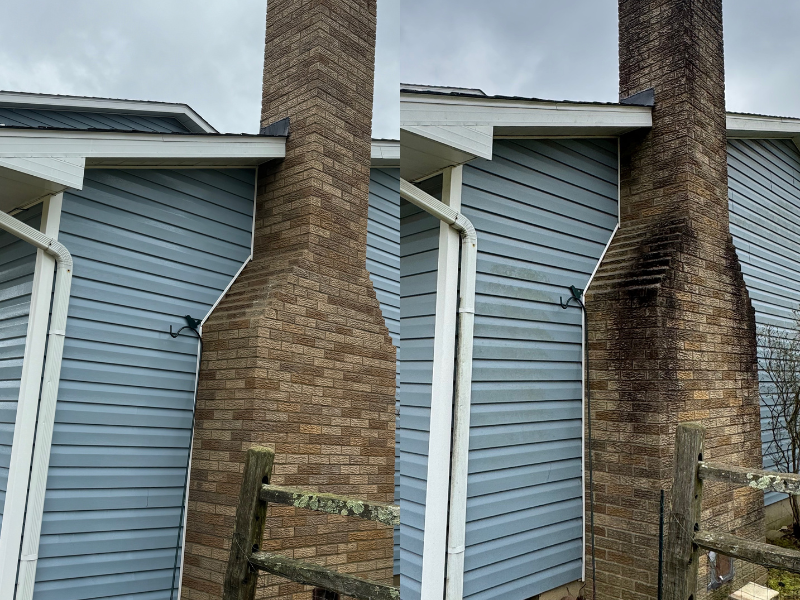House pressure washing service in Gahanna Ohio Strong cleaning co.