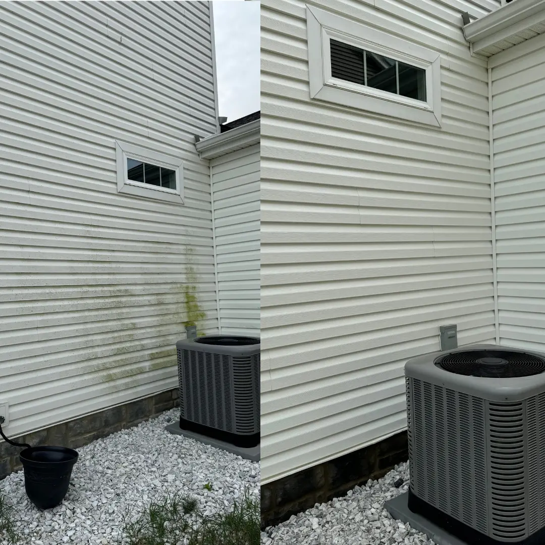 House washing in Reynoldsburg, Ohio. Strong Cleaning Co