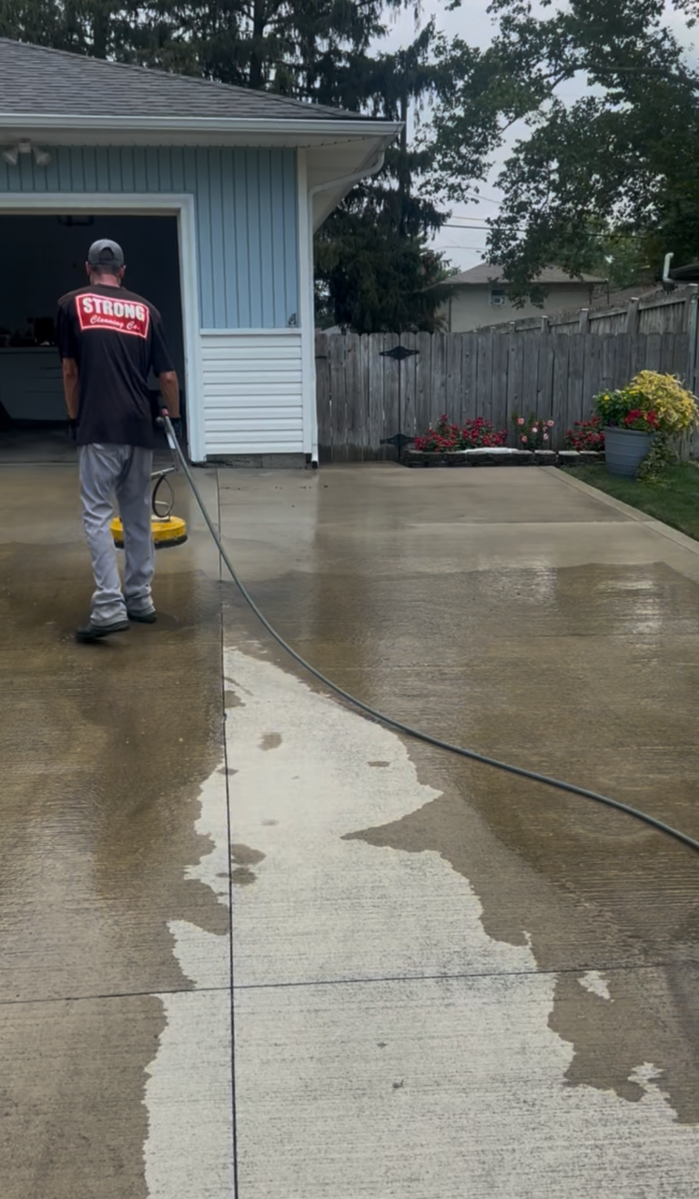 Pressure washing in Galena Ohio Strong Cleaning Co