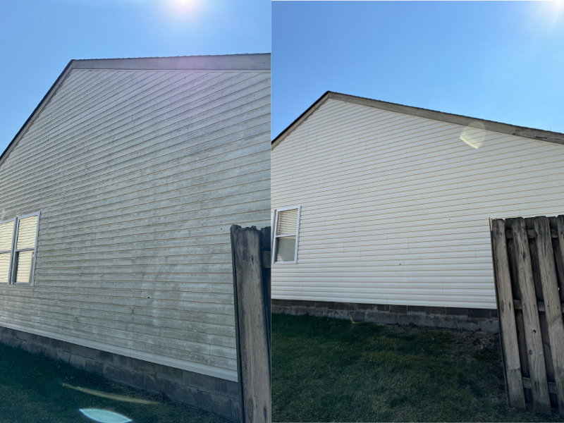 Pressure washing in Gahanna Ohio Strong cleaning co.